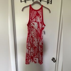Old Navy Leaf Print Halter Dress NWT